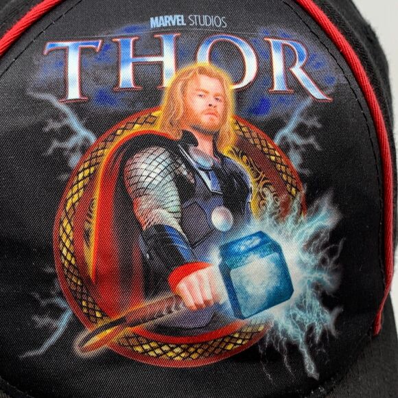 Marvel Studios Thor Dr Pepper Hat Baseball Cap Film Movie 2011 Promo Strapback - Picture 9 of 12